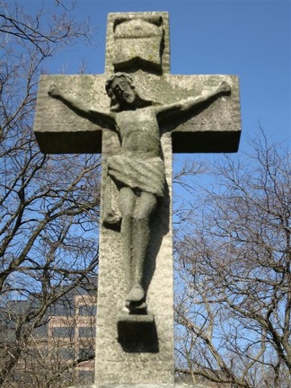 All Saints Parish Cemetery Chicago IL April 22nd 2013 jesus on cross 1 close up